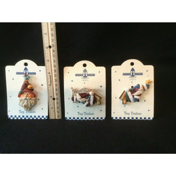 Center Street Design Tiny Trinkets Christmas Pins, Set of 3 - Picture 8 of 8